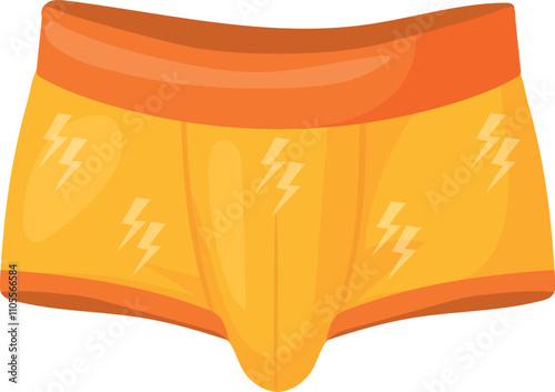 Swim underpants male fashion apparel cartoon icon