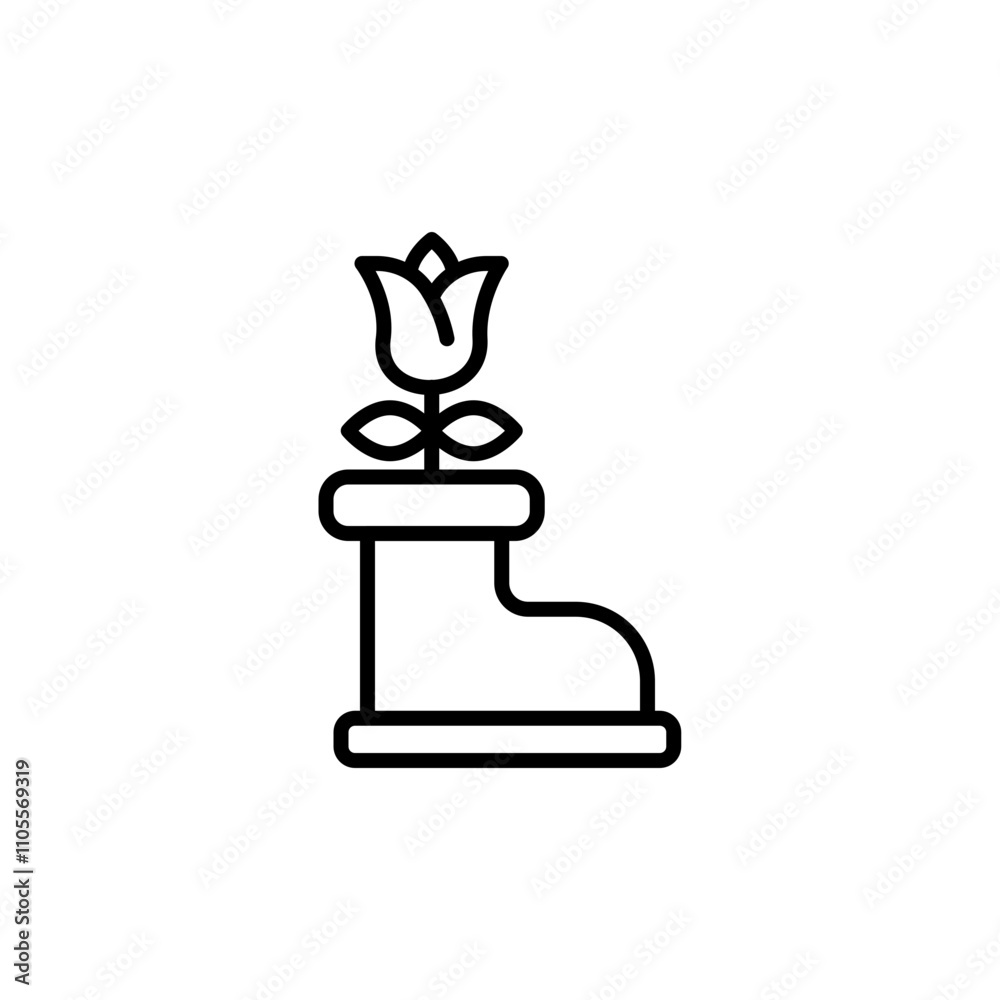 Upcycle boots outline icons, minimalist vector illustration ,simple transparent graphic element .Isolated on white background Upcycle boots outline icons, minimalist vector illustration ,simple transparent graphic element .Isolated on white background