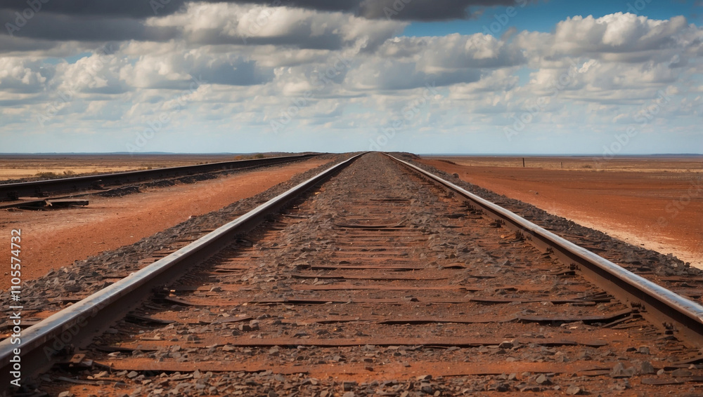 Fototapeta premium Rusty Train Tracks