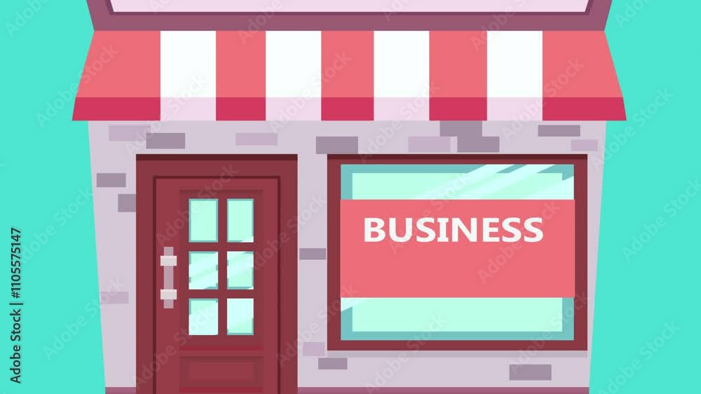 Business for sale concept. Abstract animation Business for sale concept. Abstract animation