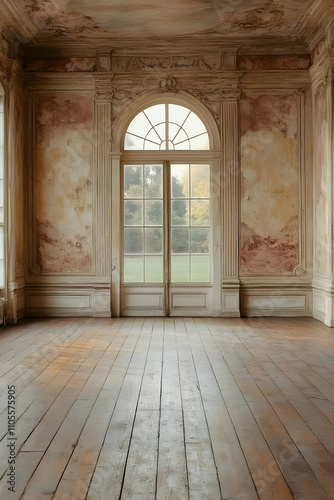 Rustic Interior Room Background Illustration
