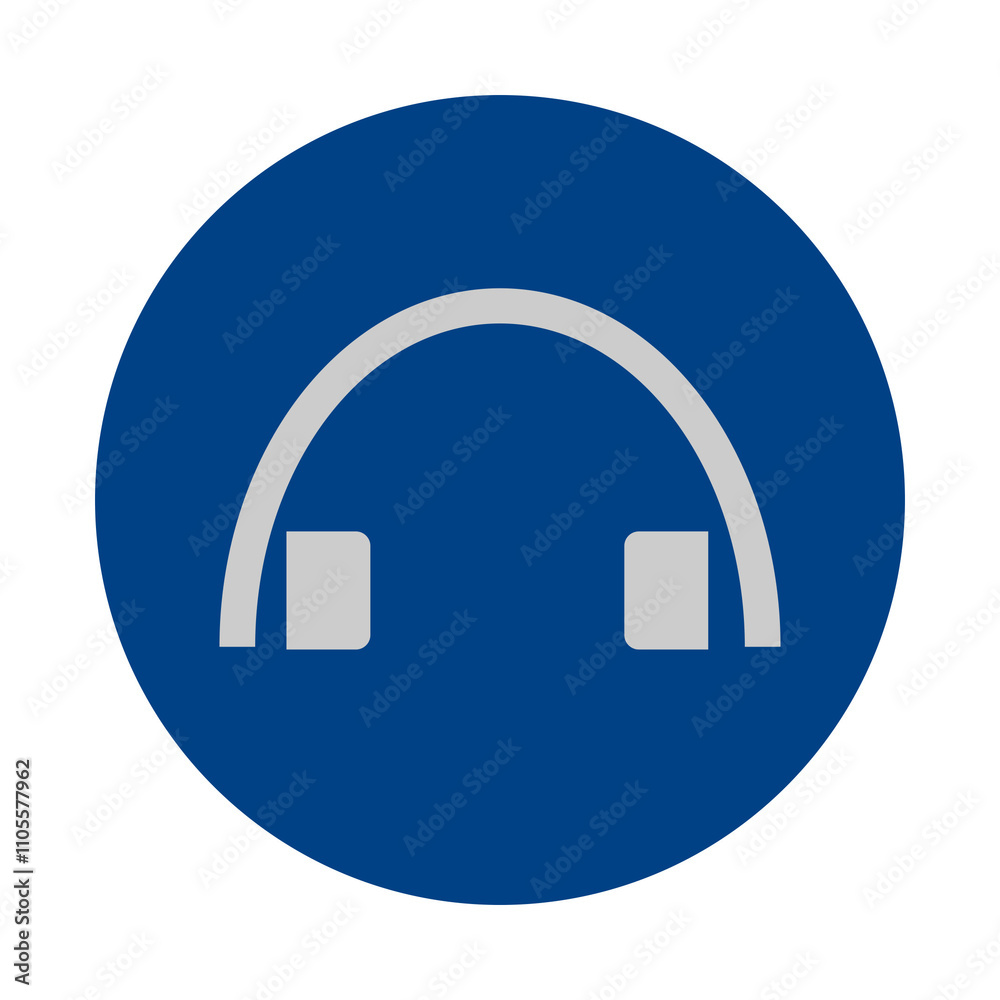 Audio Headset Icon for Tech and Entertainment Audio Headset Icon for Tech and Entertainment