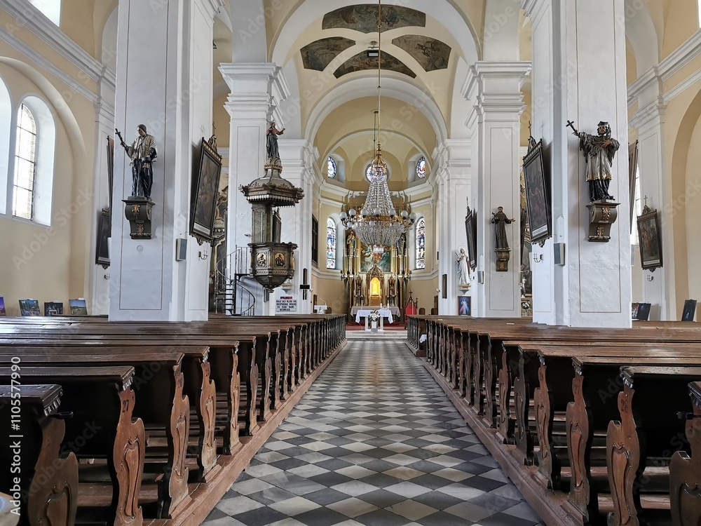 Fototapeta premium Jesenik church interior