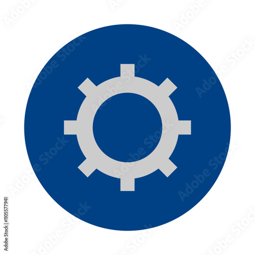 Illustration of Settings Icon for Technology and Tools