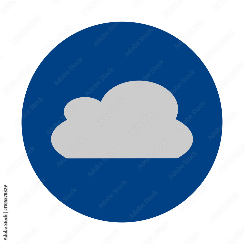 Illustration of Cloud Storage Icon for Modern Technology Illustration of Cloud Storage Icon for Modern Technology