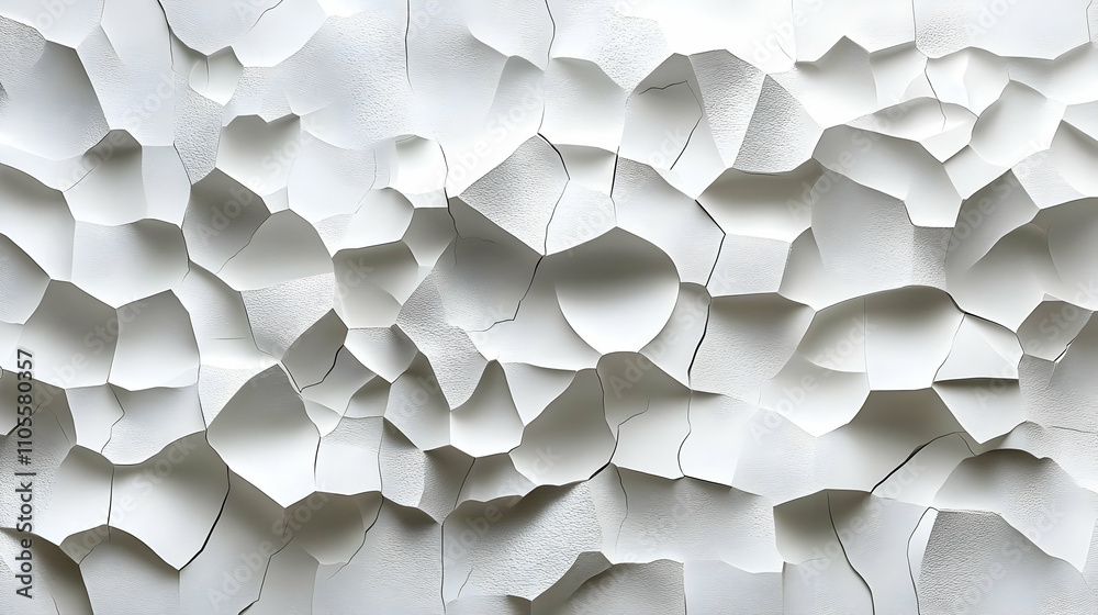 Abstract White Texture: Cracked, 3D Relief, Geometric Design, Wall Art, Modern Surface, Architectural Element, Contemporary Style, Textured Background, High-Resolution Image, Visual Art Abstract White Texture: Cracked, 3D Relief, Geometric Design, Wall Art, Modern Surface, Architectural Element, Contemporary Style, Textured Background, High-Resolution Image, Visual Art