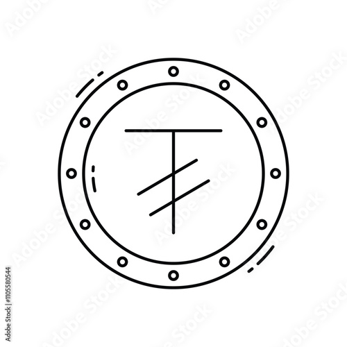tugrik vector icon