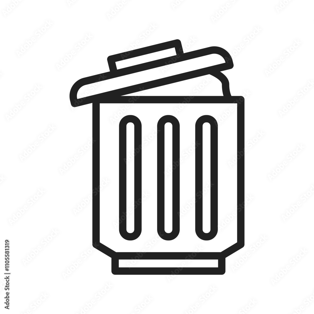 Garbage Icon vector image. Suitable for use on web apps, mobile apps, and print media. Garbage Icon vector image. Suitable for use on web apps, mobile apps, and print media.