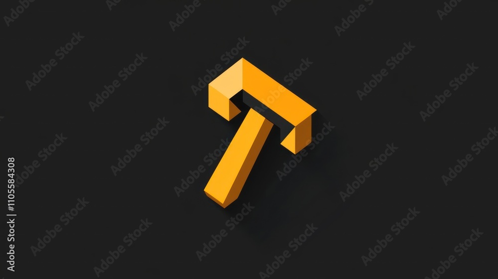 Design a logo for a construction company, using bold, blocky typography and a hammer icon. Design a logo for a construction company, using bold, blocky typography and a hammer icon.
