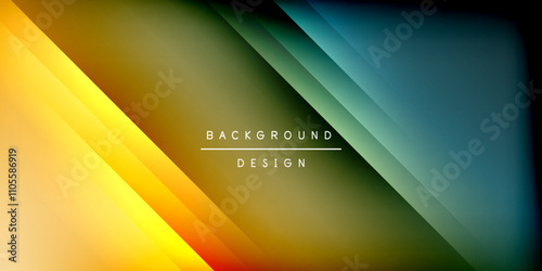 Bright lines background. Gradient geometric template wallpaper