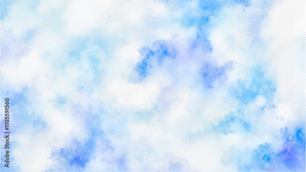 Obraz premium Soft cloud texture in pastel blue and white