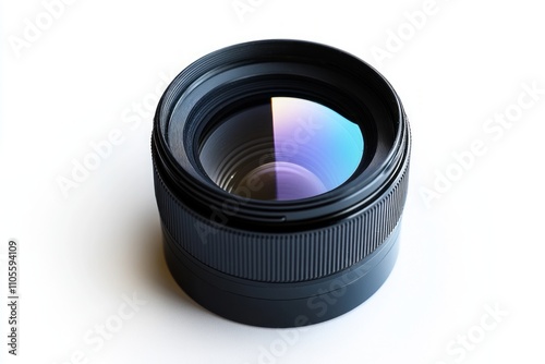 A close-up view of a camera lens focusing on clarity and precision. This vibrant image captures depth and light reflecting. Perfect for photography enthusiasts. Generative AI photo