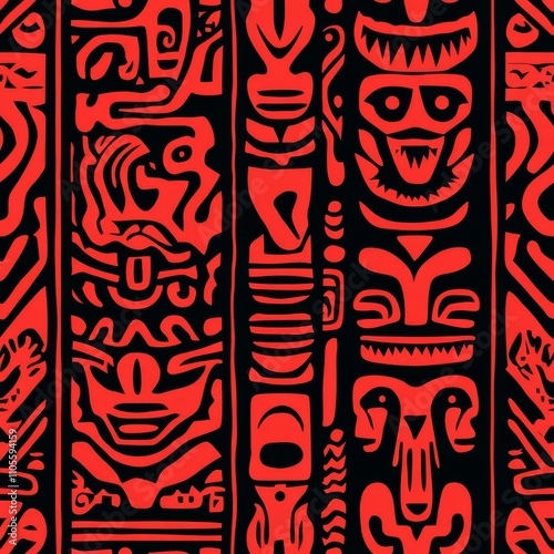 Vibrant Tribal Pattern Design