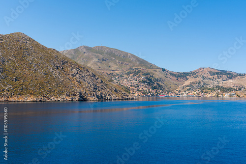 Obraz na płótnie Symi island. Scenic landscape of Greek island. Dodecanese, Greece w salonie