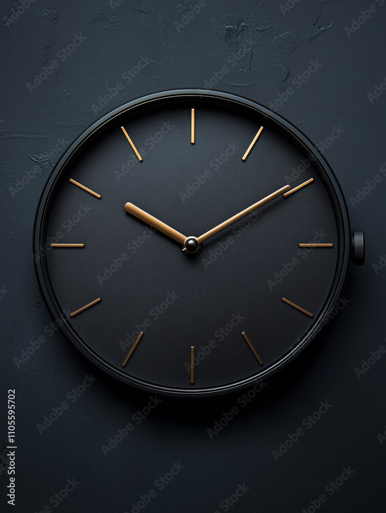 Elegant Minimalist Black Wall Clock Design Elegant Minimalist Black Wall Clock Design