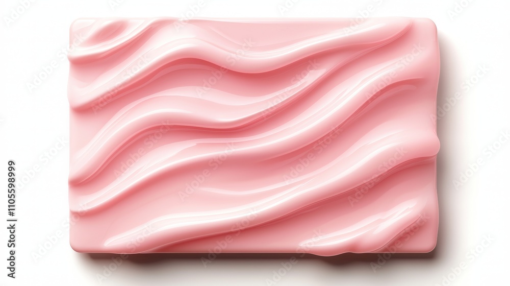 Pink Curved Wavy Pattern Soft Square Pink Curved Wavy Pattern Soft Square