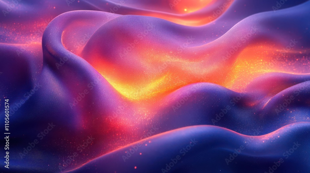 Abstract flowing silk with glowing vibrant highlights, dynamic gradients, and smooth finishes Abstract flowing silk with glowing vibrant highlights, dynamic gradients, and smooth finishes