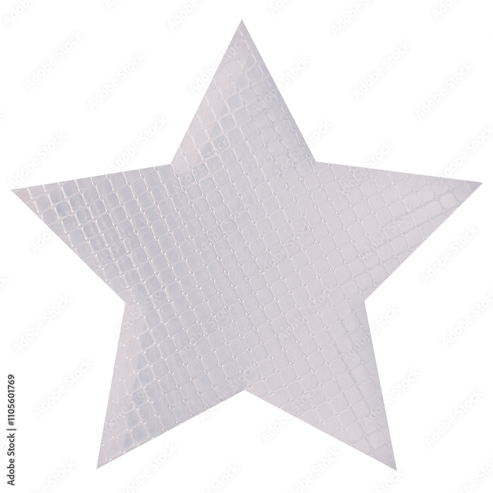 glass star with texture on a transparent background glass star with texture on a transparent background
