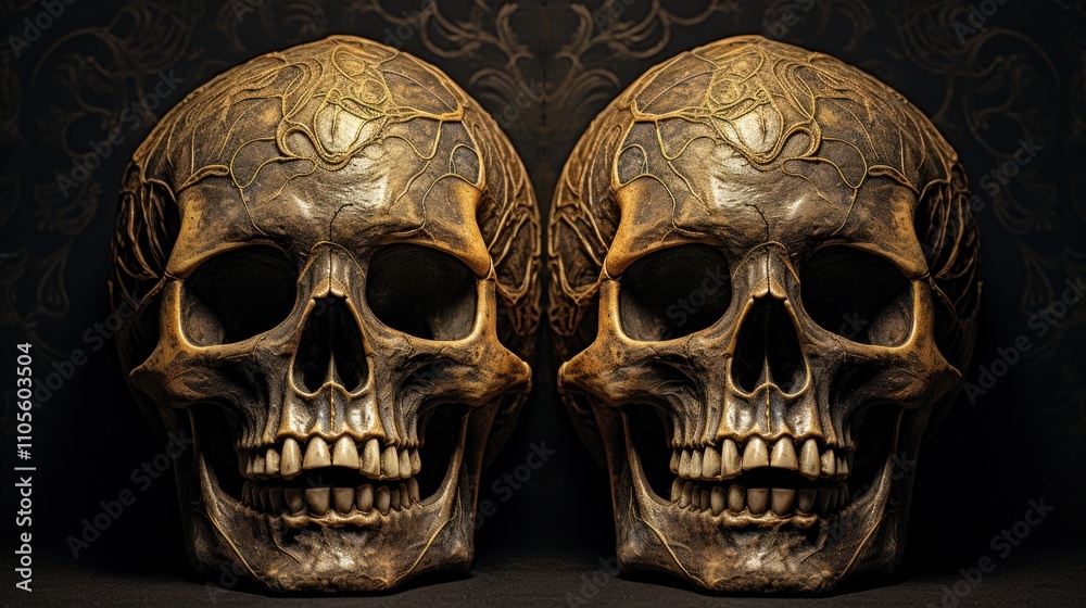 Skulls background image Skulls background image