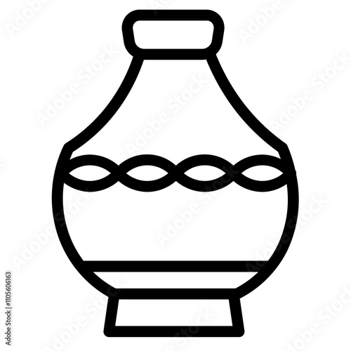 History Vase Rome Line Icon