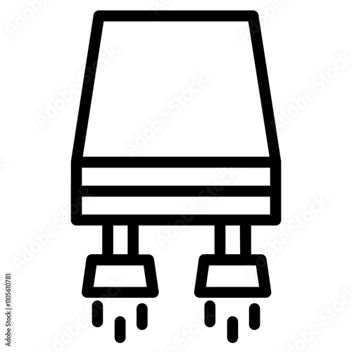 Astronomy Lander Space Line Icon