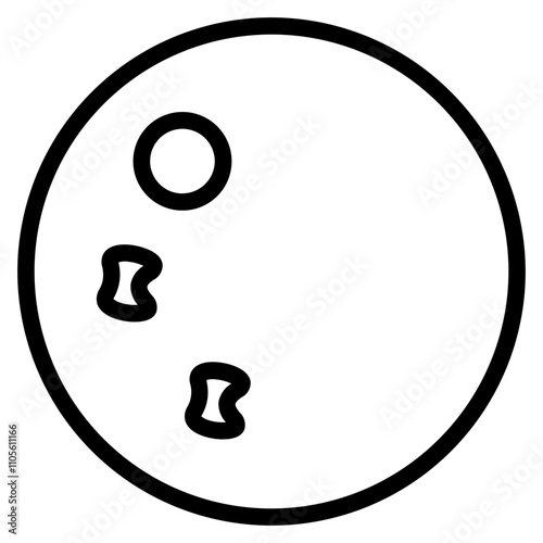 Mercury Planet Space Line Icon