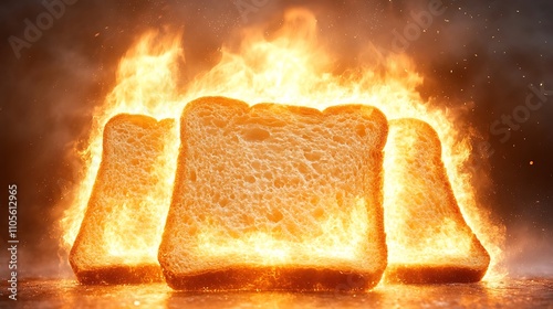 A clip art of a steaming loaf of bread with a golden crust on a white background