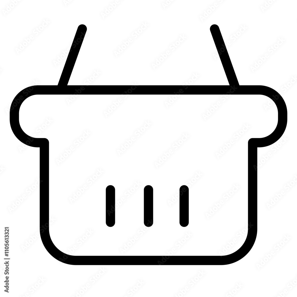 Delivery Shop Basket Line Icon Delivery Shop Basket Line Icon