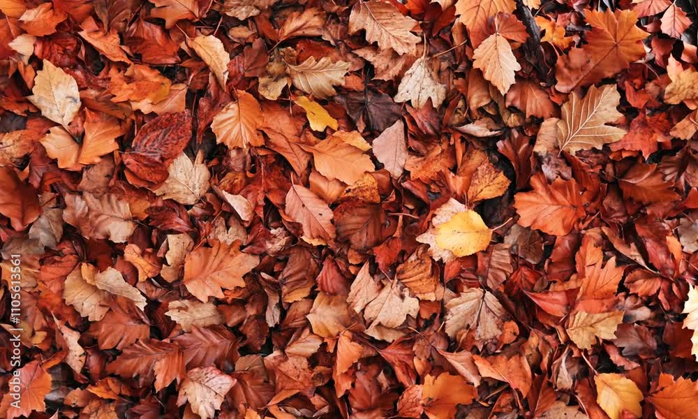 Vibrant Autumn Leaves in Rich Orange and Red Colors Covering Ground : Generative AI Vibrant Autumn Leaves in Rich Orange and Red Colors Covering Ground : Generative AI