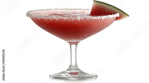 A clip art of a watermelon slice and lemonade glass on a white background