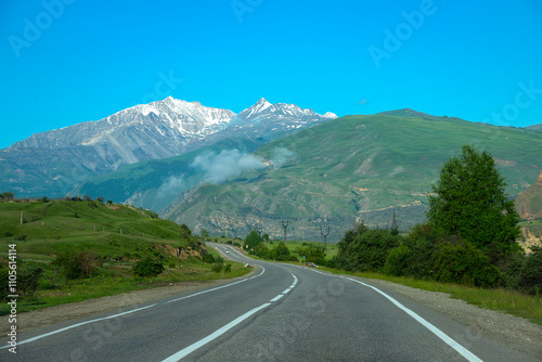 The road to the Elbrus region. Kabardino-Balkaria, Russia photo