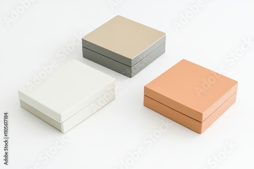 Flip-top box with chic design and smooth texture photo