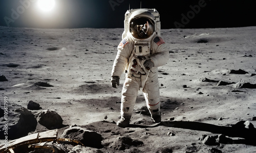 달을걷고있는 우주강아지 달에착륙한강아지