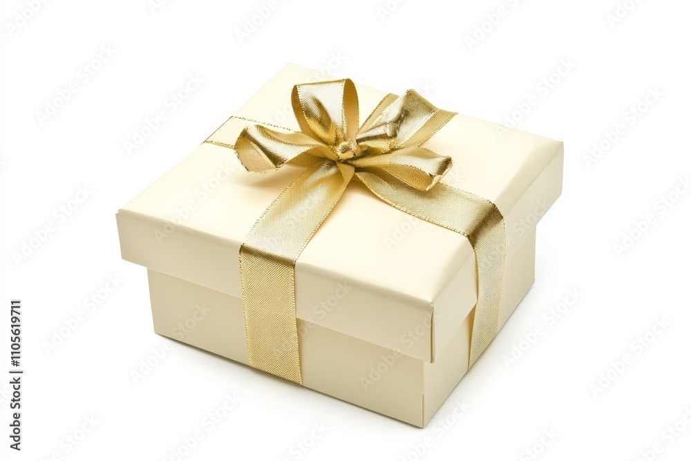 Medium rectangular box isolated on a white background Medium rectangular box isolated on a white background