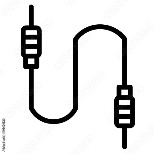 Av Cables Computing Line Icon