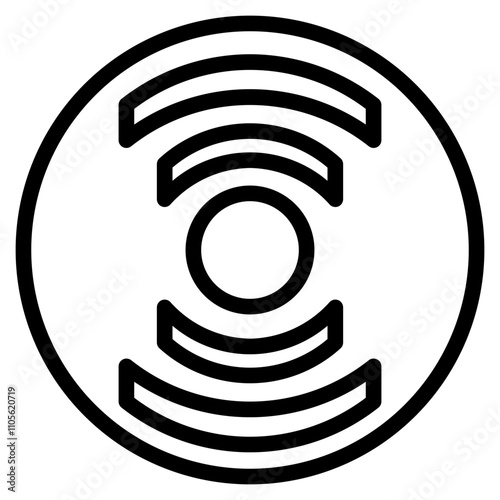 Components Disc Pc Line Icon