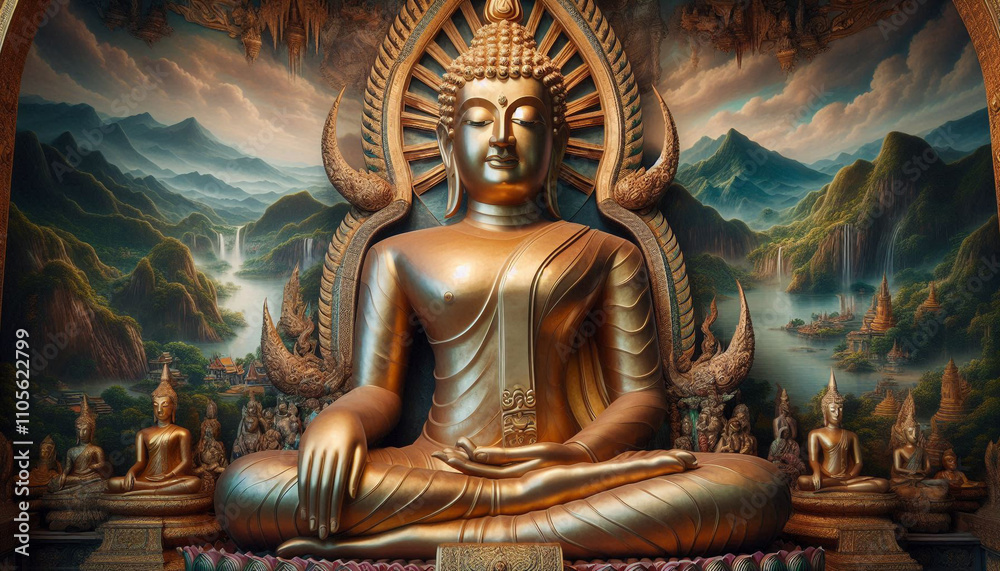 Fototapeta premium statue of Buddha