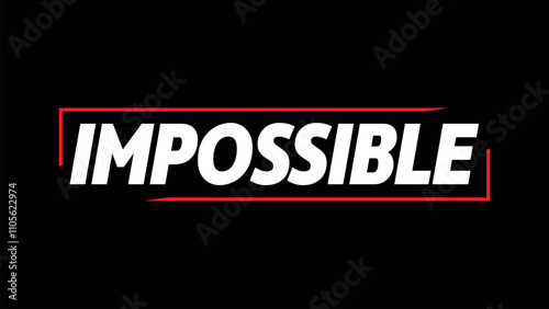 we are the champion impossible is nothing modern and stylish motivational quotes loop text animated vedio 4K HD Rendering.