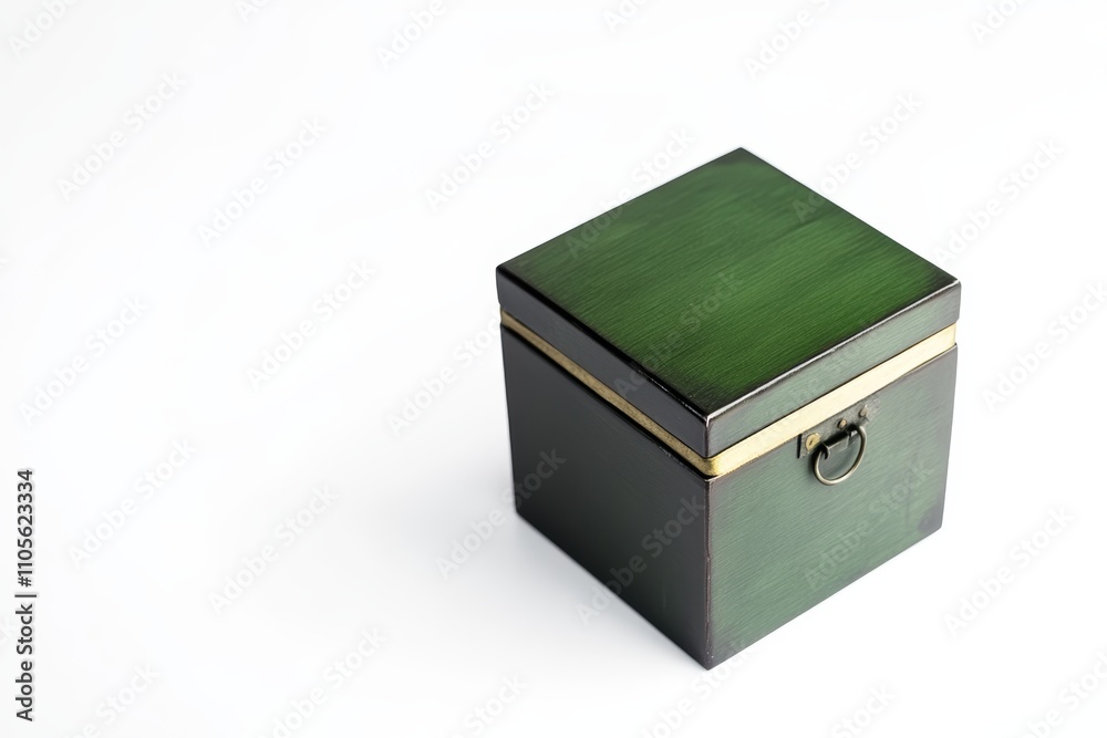 Square tea box isolated on a white background Square tea box isolated on a white background