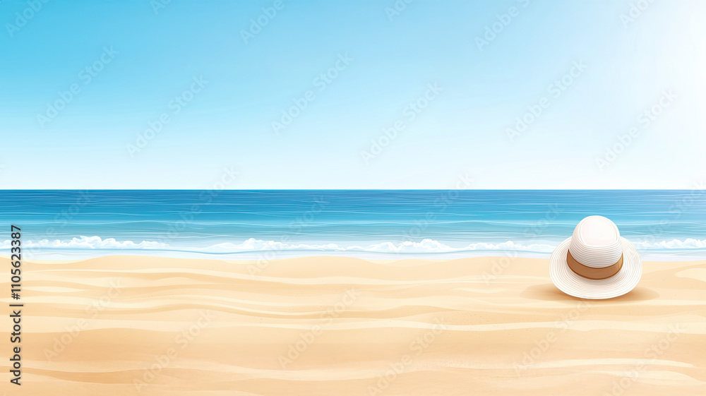 serene tropical beach with golden sand and calm turquoise water serene tropical beach with golden sand and calm turquoise water