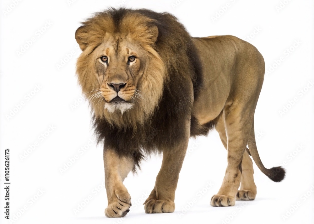 lion king isolated on white background