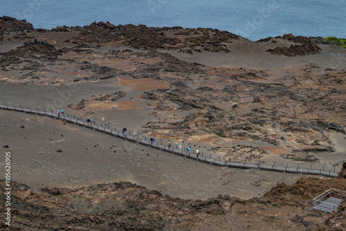 Guests from the Lindblad Expedition ship National Geographic Endeavour in the Galapagos Islands, UNESCO World Heritage Site, Ecuador