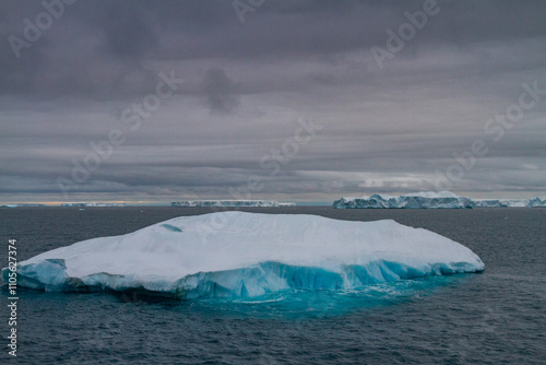 Iceberg detail in and around the Antarctic Peninsula during the austral summer months, Southern Ocean, Antarctica