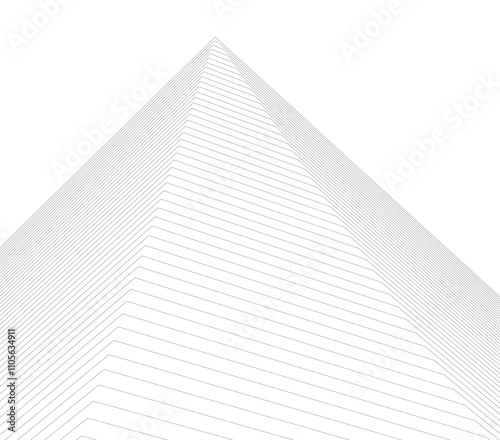 abstract architecture vector 3d illustration