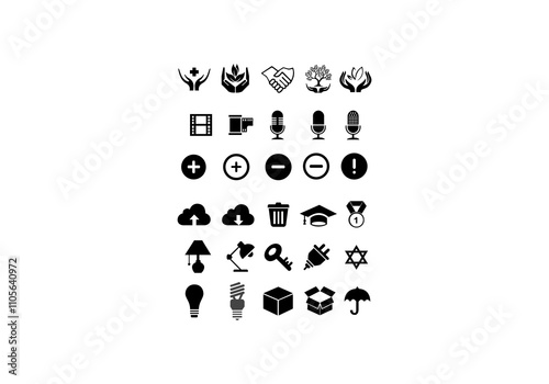 collection of png icons design templates logos icons vector illustrations