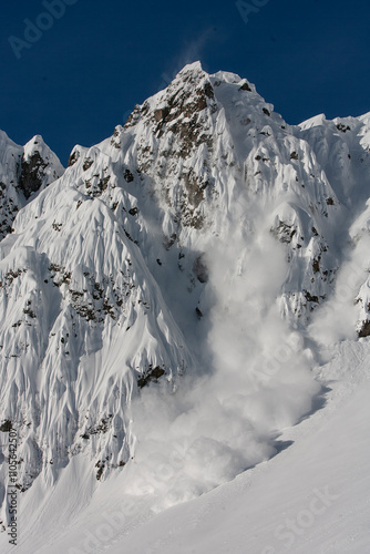 avalanche danger backcountry skiing photo