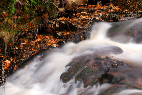 Mountain stream, Glen Etive, Highland, Scotland, United Kingdom photo