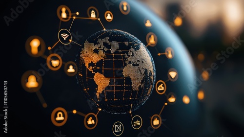 Wallpaper Mural Modern digital art global governance and legislative transparency Torontodigital.ca