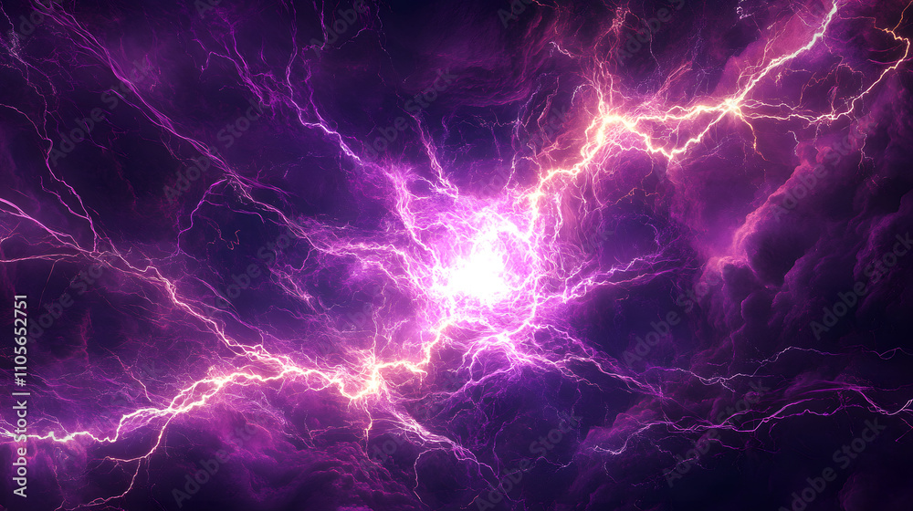 Obraz premium Panic Attack: A Vivid Visualization of Emotion Captured in a Whirlwind of Electrically Charged Lines