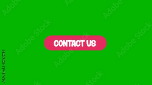 contact us animation on green screen photo